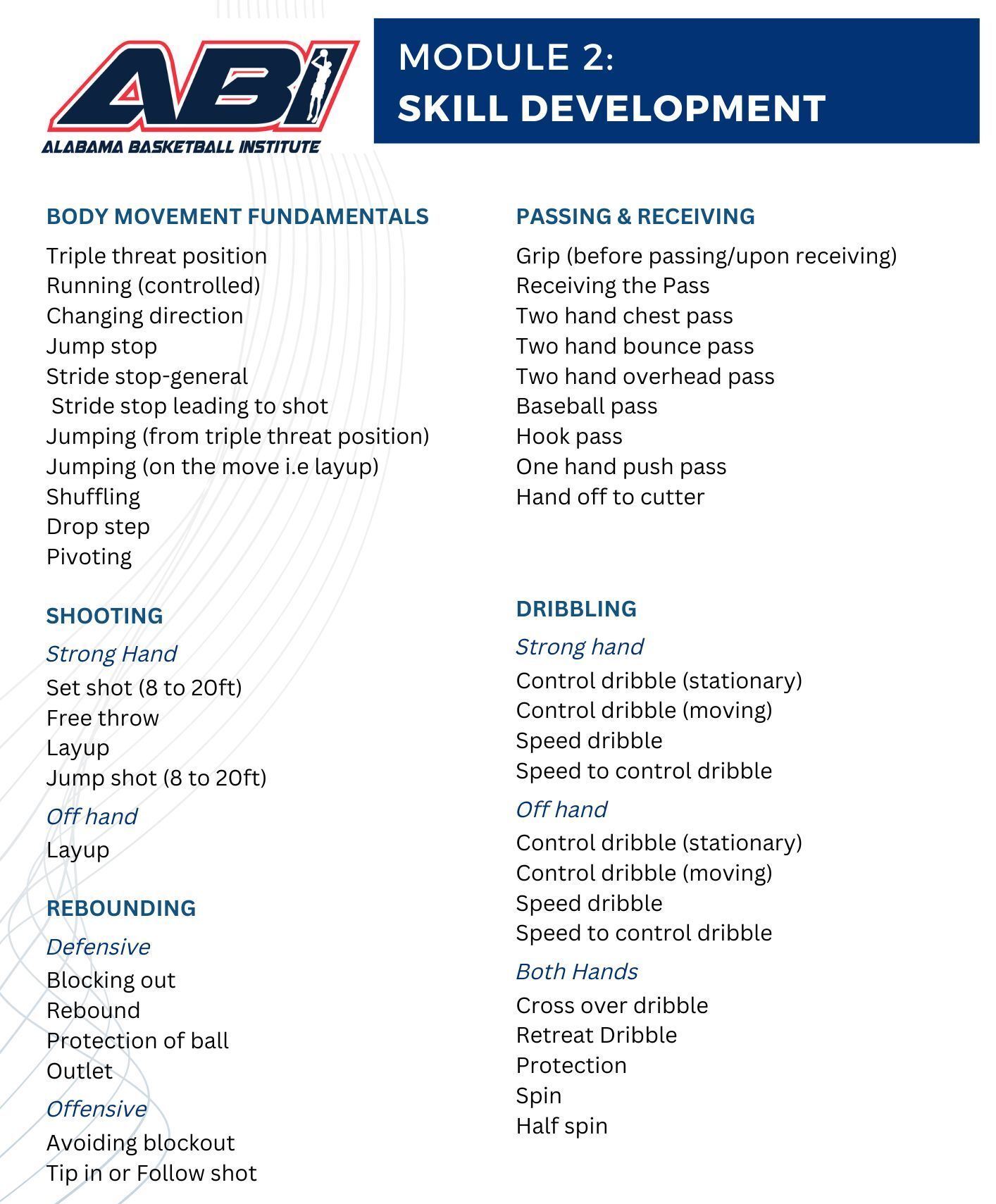 Page 1 Module 2 Skill Development
